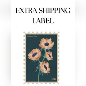 EXTRA SHIPPING LABEL FOR POSH SHOWS